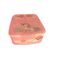 Stor Sandwichbox mit Einhorn-/Regenbogenmotiv – Wie neu