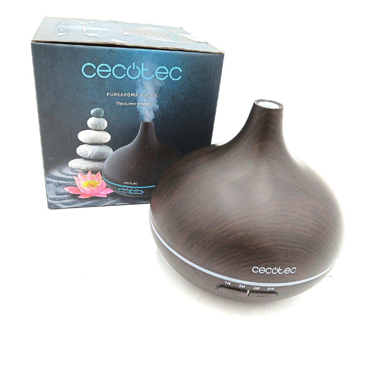 Cecotec Luftbefeuchter Aromatherapie Haushaltsgeräte Pure Aroma 300ml LED beleuchtung leise