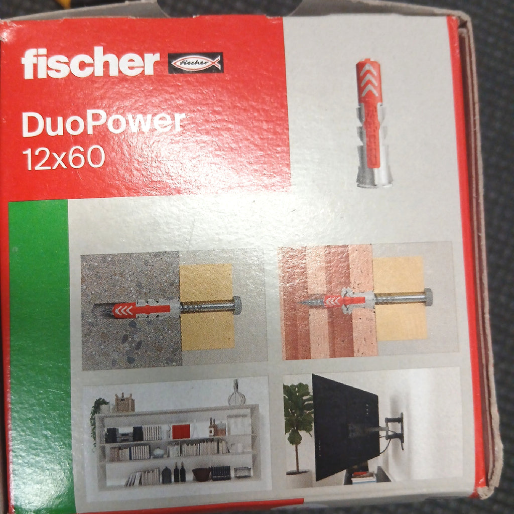 fischer DuoPower 12 x 60, Universaldübel, 2-Komponenten-Dübel – Wie neu
