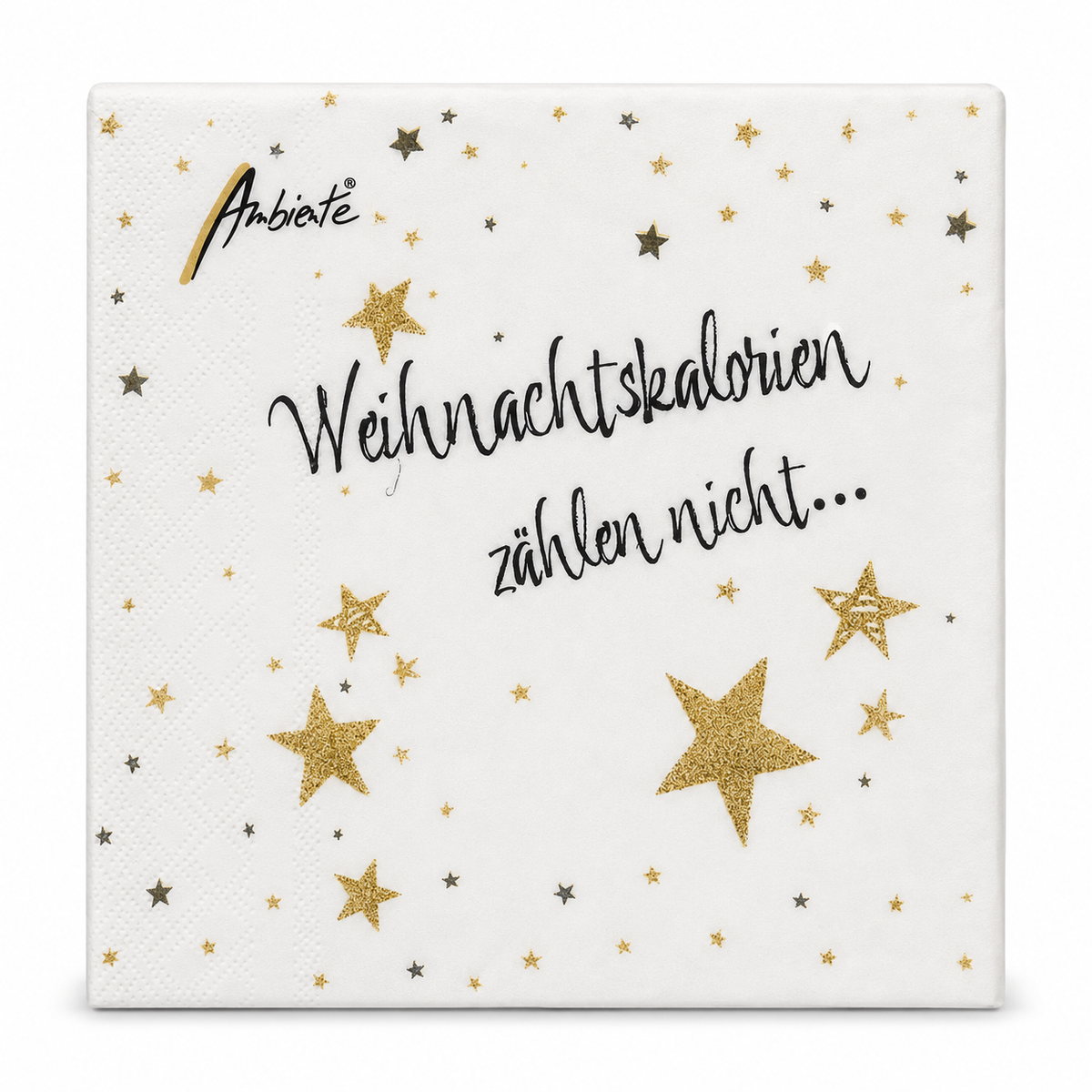 Ambiente Servietten Weihnachtskalorien zählen nicht – 20 Stück, 3-lagig, 33