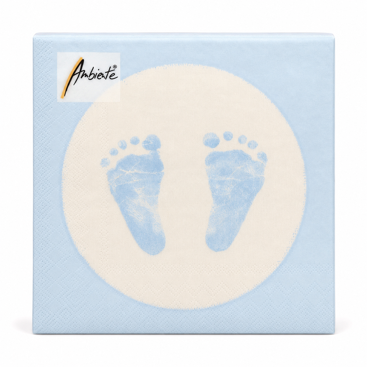 Ambiente Servietten Baby Steps Boy – 20 Stück, 3-lagig, 33 × 33 cm, FSC Mix