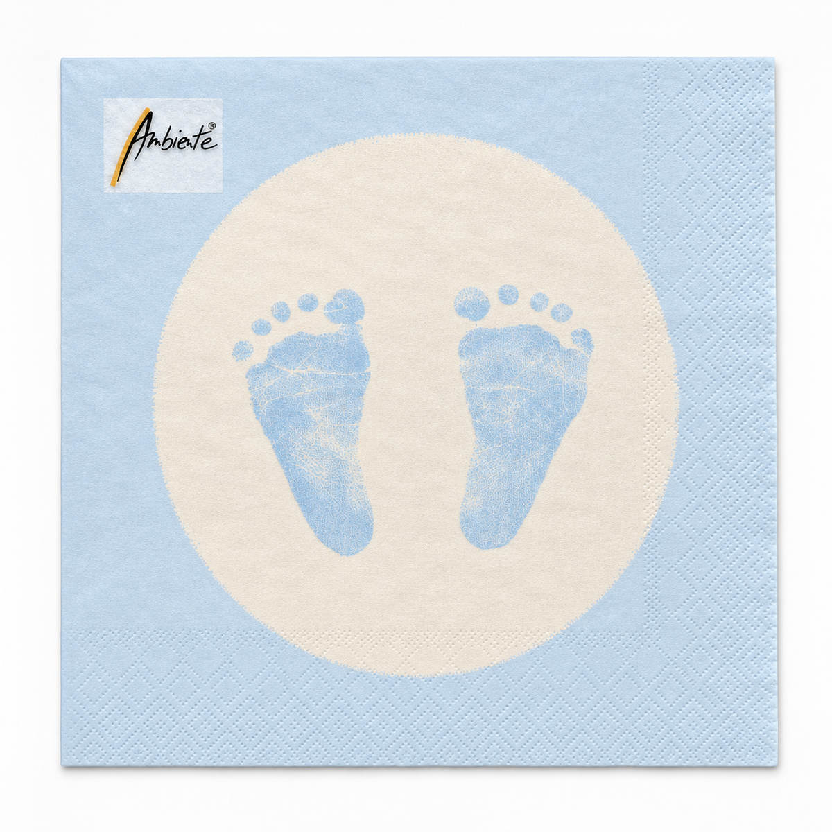 Ambiente Servietten Baby Steps Boy – 20 Stück, 3-lagig, 33 × 33 cm, FSC Mix