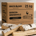 25 kg Brennholz Birke – ofenfertig & trocken – Scheitlänge ca