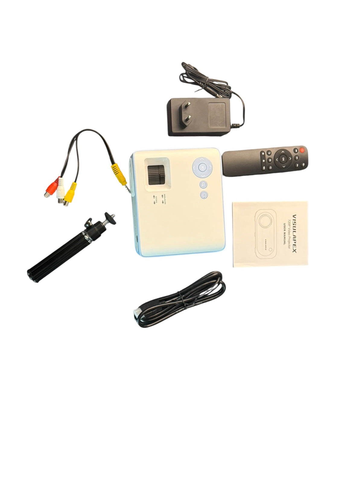 VISULAPEX V3 Mini Beamer HD WLAN Bluetooth HDMI USB 720p