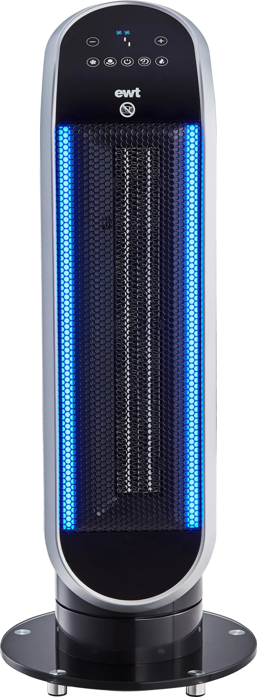 EWT Maxi H+C MAXIHCB Keramik-Heizlüfter 2500 W mit Ventilator – Schwarz