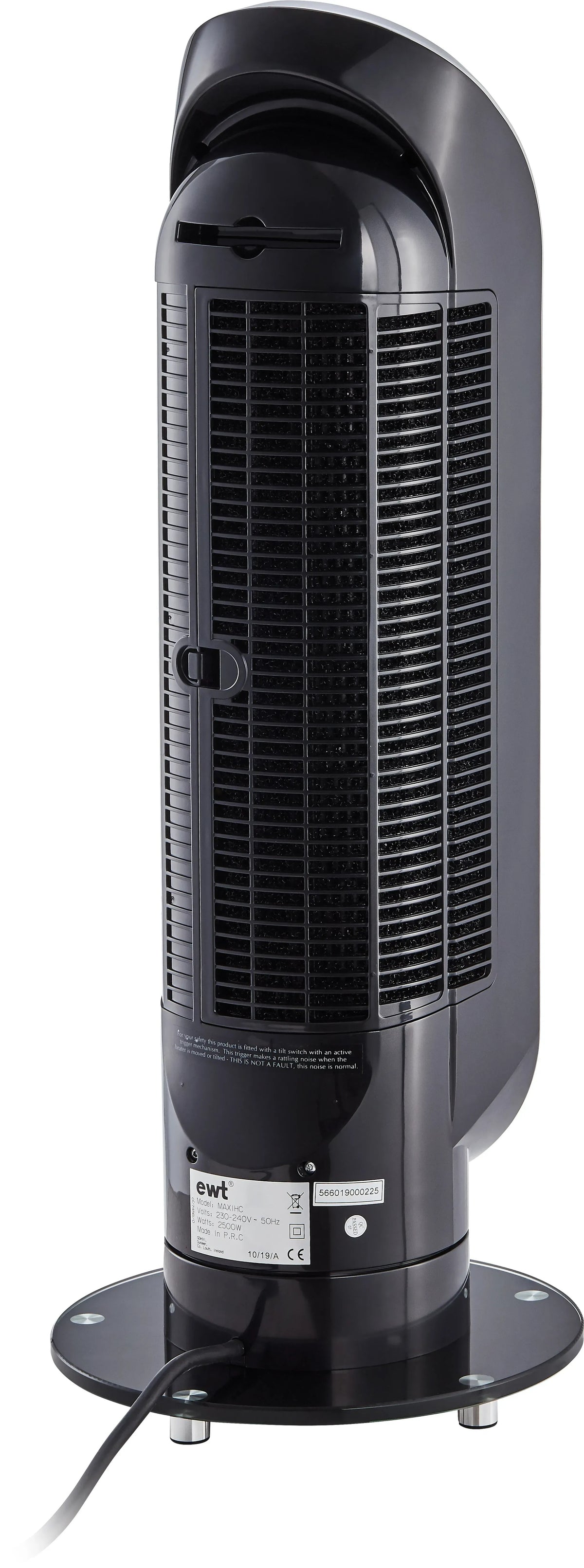 EWT Maxi H+C MAXIHCB Keramik-Heizlüfter 2500 W mit Ventilator – Schwarz