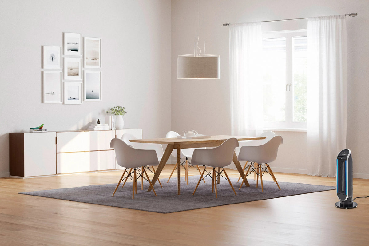 EWT Maxi H+C MAXIHCB Keramik-Heizlüfter 2500 W mit Ventilator – Schwarz