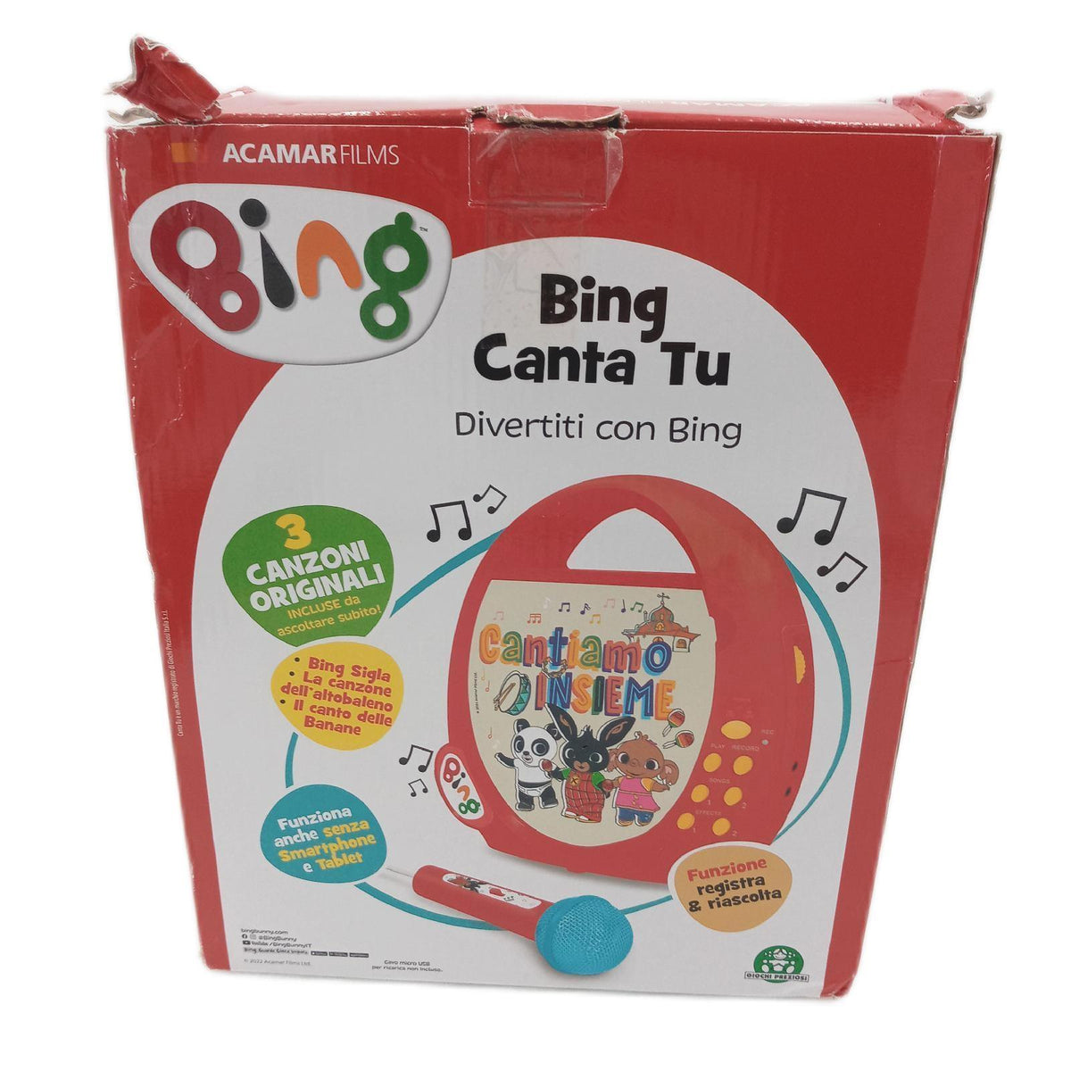 Bing Sing You Karaoke-Set mit 3 CDs – Wie neu