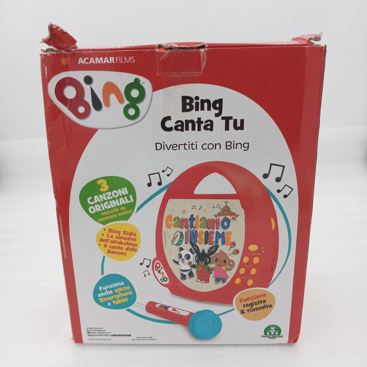 Bing Sing You Karaoke-Set mit 3 CDs – Wie neu