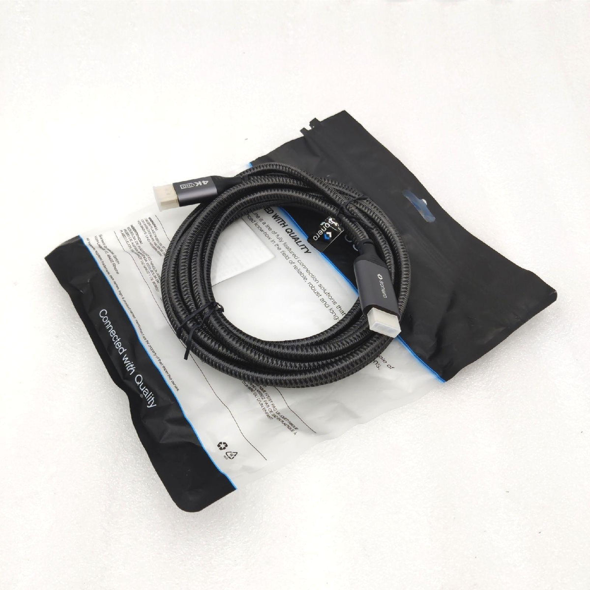 Sonero Verbindungskabel Kabel Ultra HD 4K 60 Hz Baumwollmantel – Wie neu