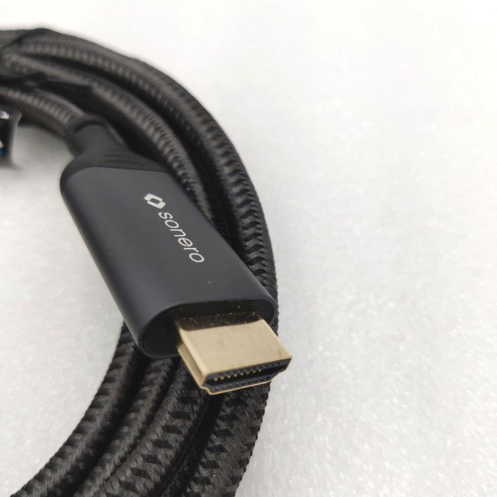 Sonero Verbindungskabel Kabel Ultra HD 4K 60 Hz Baumwollmantel – Wie neu