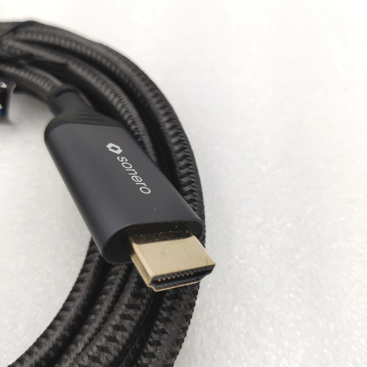 Sonero Verbindungskabel Kabel Ultra HD 4K 60 Hz Baumwollmantel – Wie neu