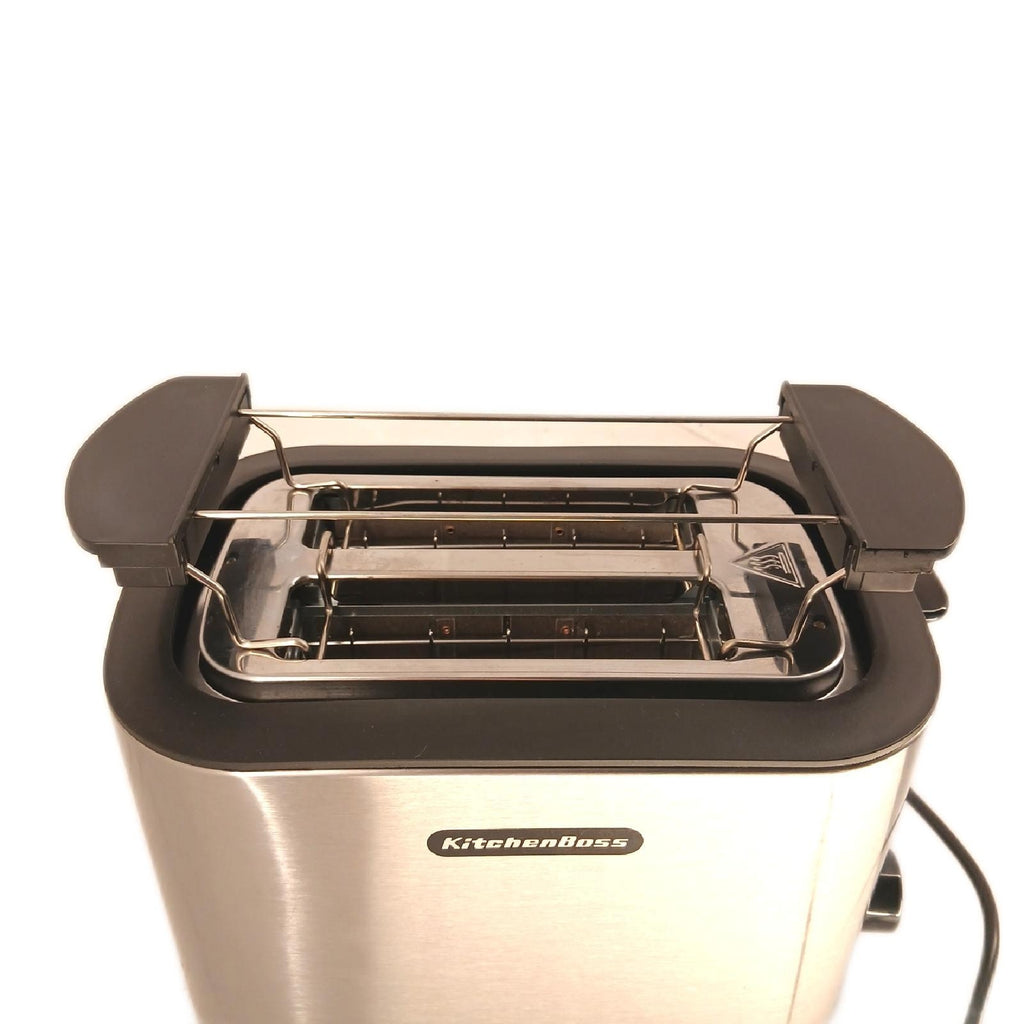 KitchenBoss Toaster 2 Scheiben Brötchenaufsatz Krümelschublade – Sehr gut