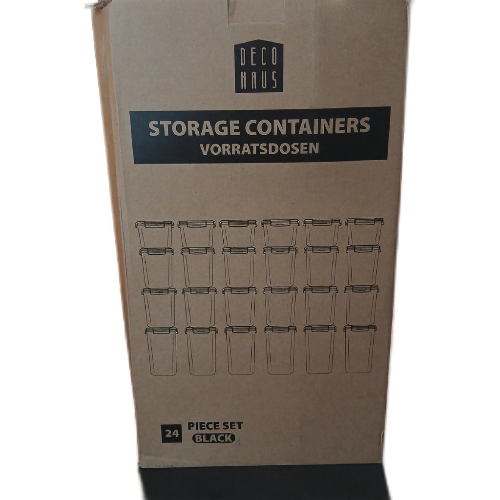Deco haus Vorratsdosen Deckel 24 Set Aufbewahrungsbox Küche Luftdicht4 – Neu