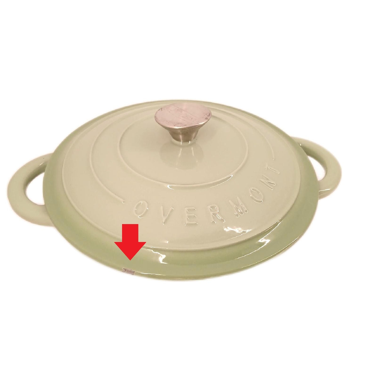 Overmont BrÃ¤ter Emaille Gusseisen Topf Schmortopf 26cm backofengeeignet Deckel"
