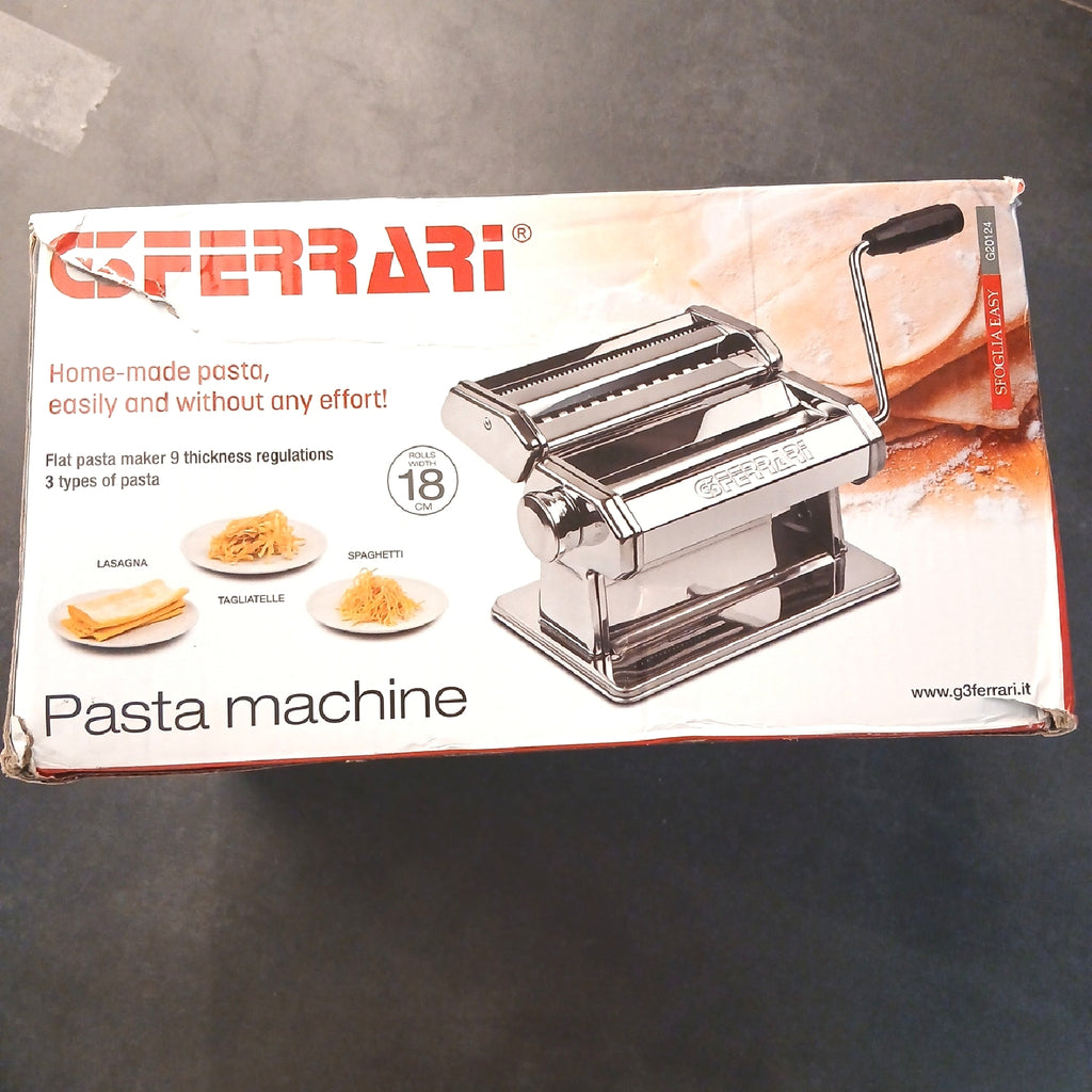 G3 Ferrari G20124 Easy Nudelmaschine Edelstahl Walzen – Wie neu, unvollständig