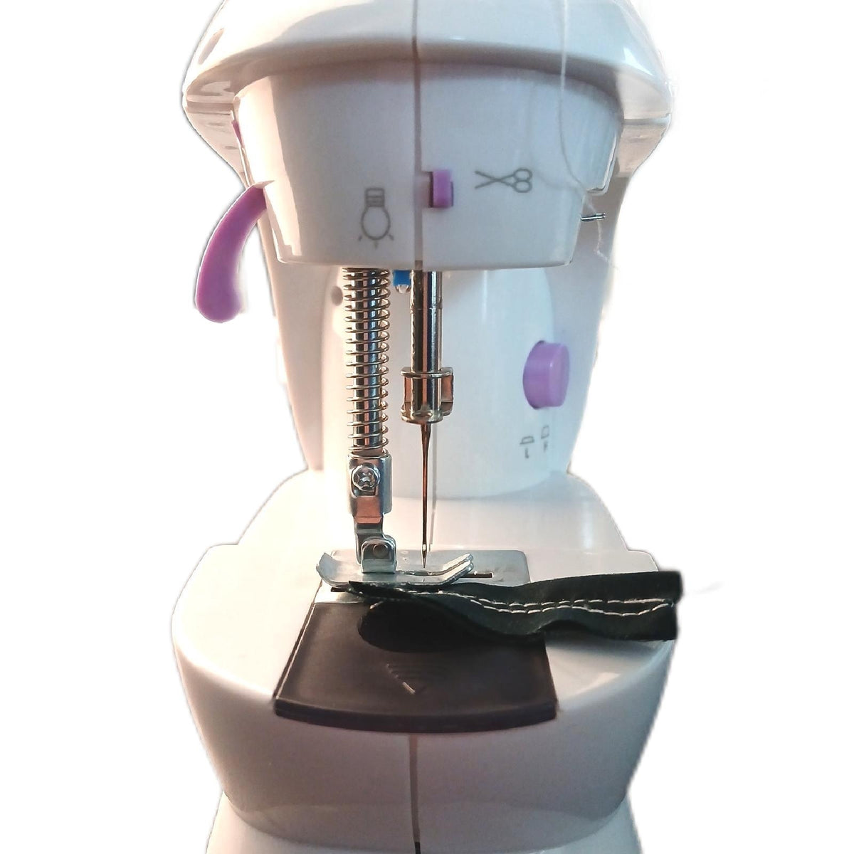 Elektronische Nähmaschine Mini Handnähmaschine Fußpedal Nähzubehör – Wie neu