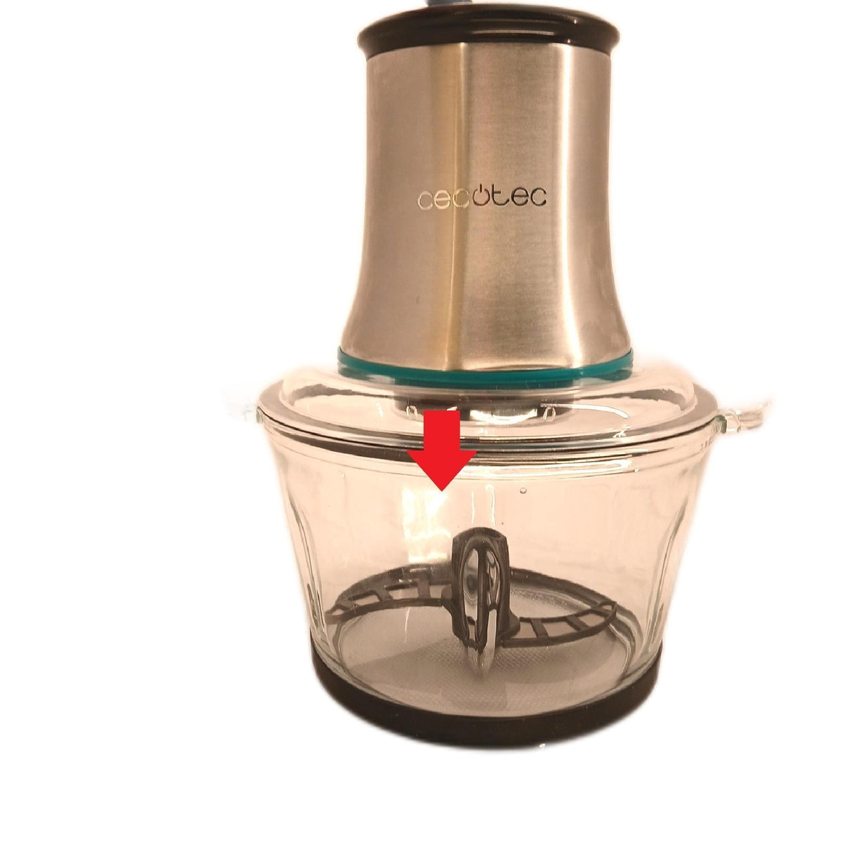 Cecotec Zerkleinerer ChopBeat 2000 Vindaloo Glass 500 W – Wie neu, unvollständig
