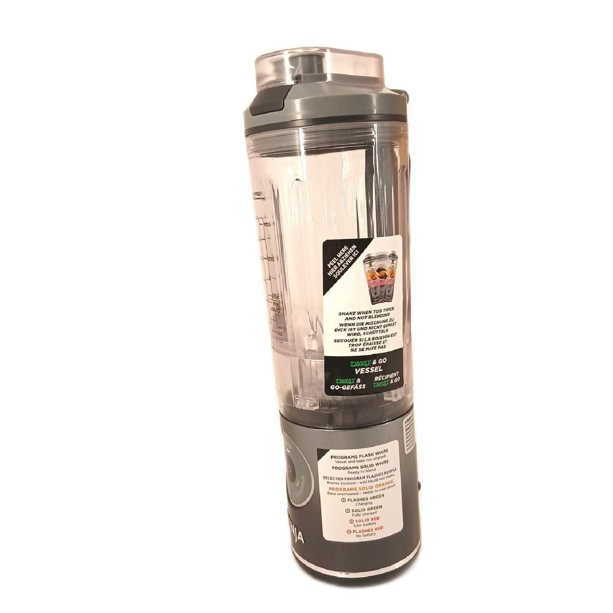 Ninja Blast Max tragbarer Mixer 570 ml wiederaufladbarer Becher und auslaufsiche