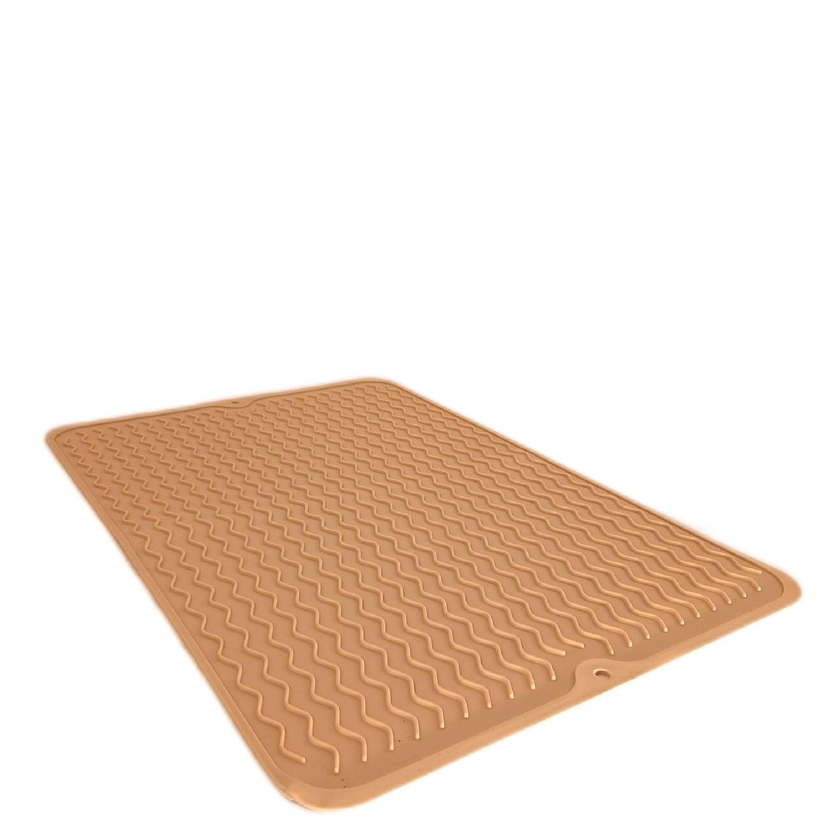 KitchenRaku Abtropfmatte Silikon 40 × 60 cm beige rutschfest – Neu