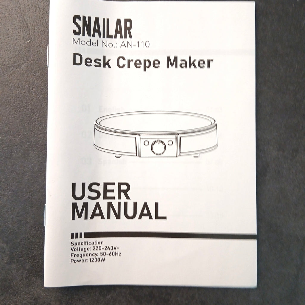 SNAILAR Crêpes-Maker, 1200 W, 30 cm Heizfläche – Sehr gut