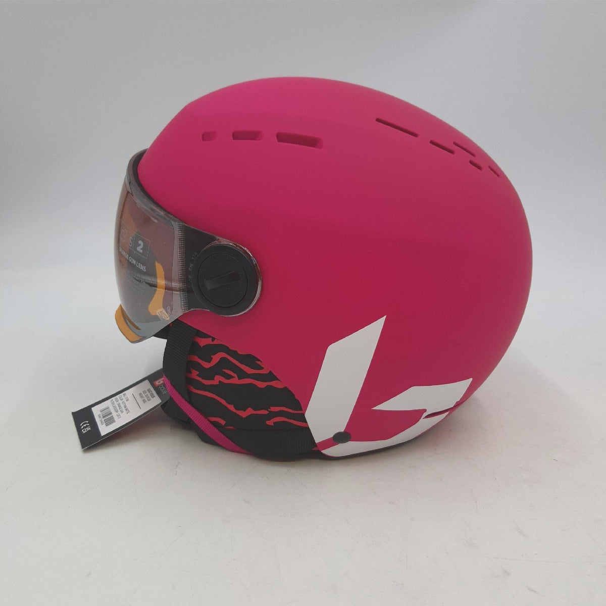 Bollé Skihelm Kopfbedeckung Jugend Hot Pink Visier Sicherheit Schutz Skifahren Winter