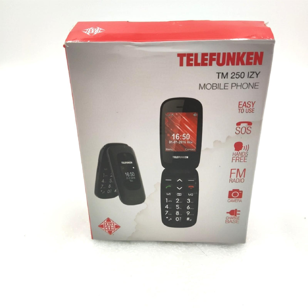 Telefunken TM 250 Izy Freigeschaltetes Mobiltelefon 2G 2,4 Zoll+1,44 – Sehr gut