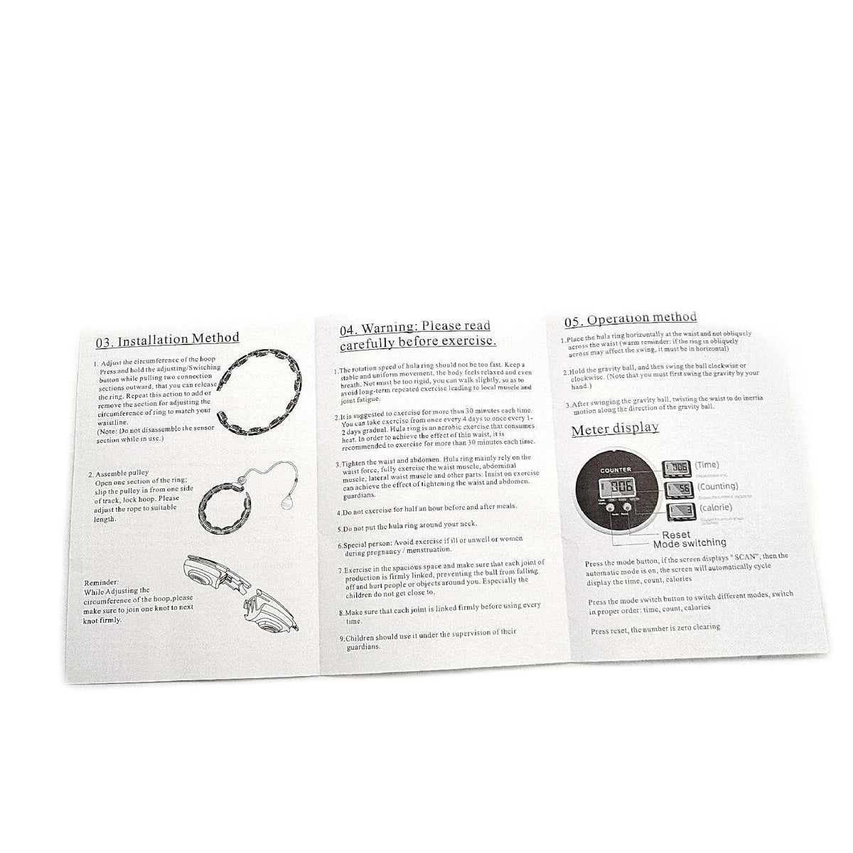 Homay Hula Hoop Reifen Fitnessgeräte BauchFit Trainingsreifen Workout – Sehr gut