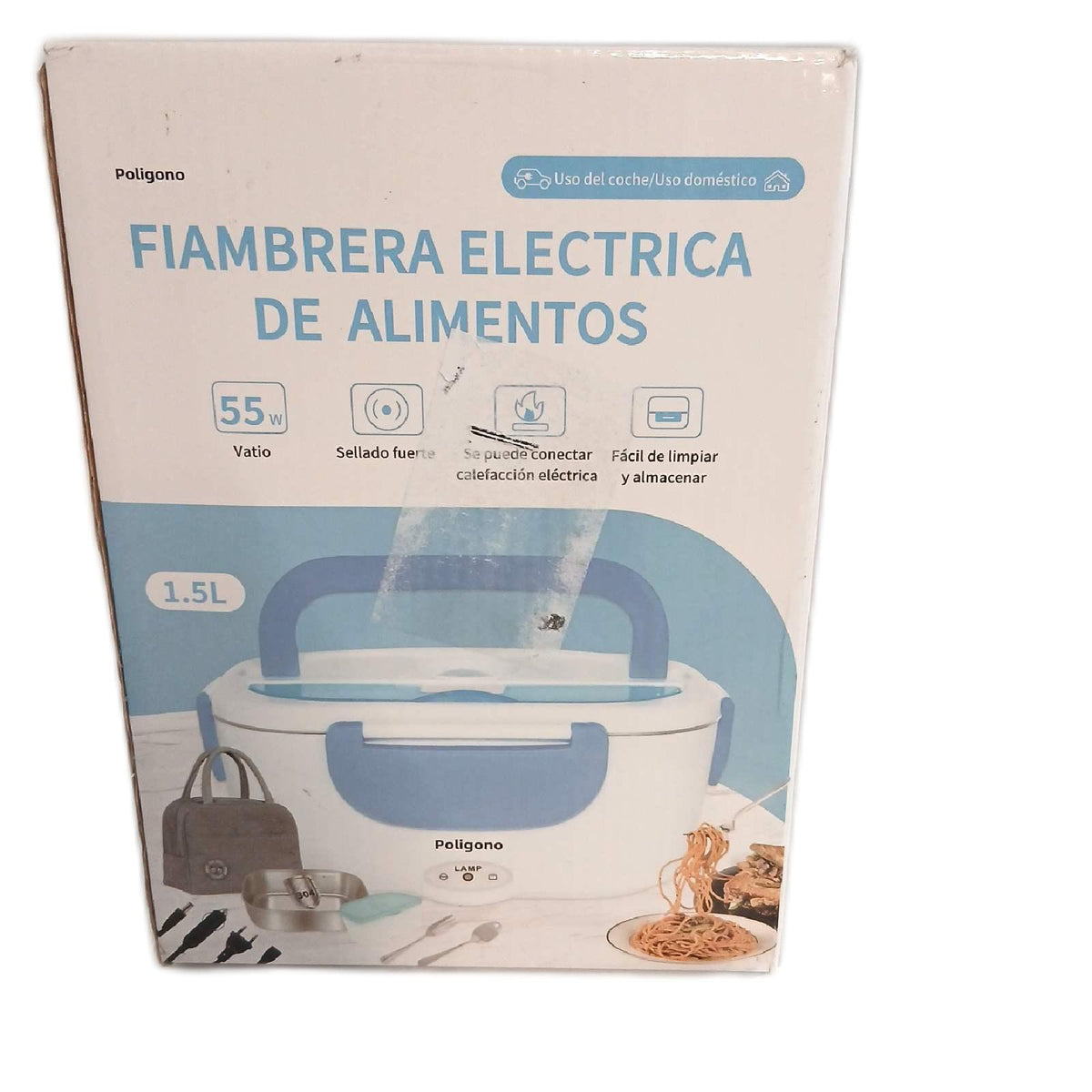 Poligono elektrische Lunchbox 1,5 l für 220/12 V – Wie neu