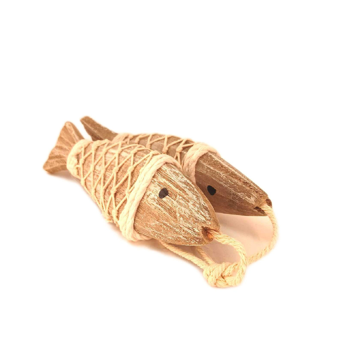 WANGCL Holzfigur maritim Set Fisch Unikat Geschenkidee für Wohnraum – Wie neu