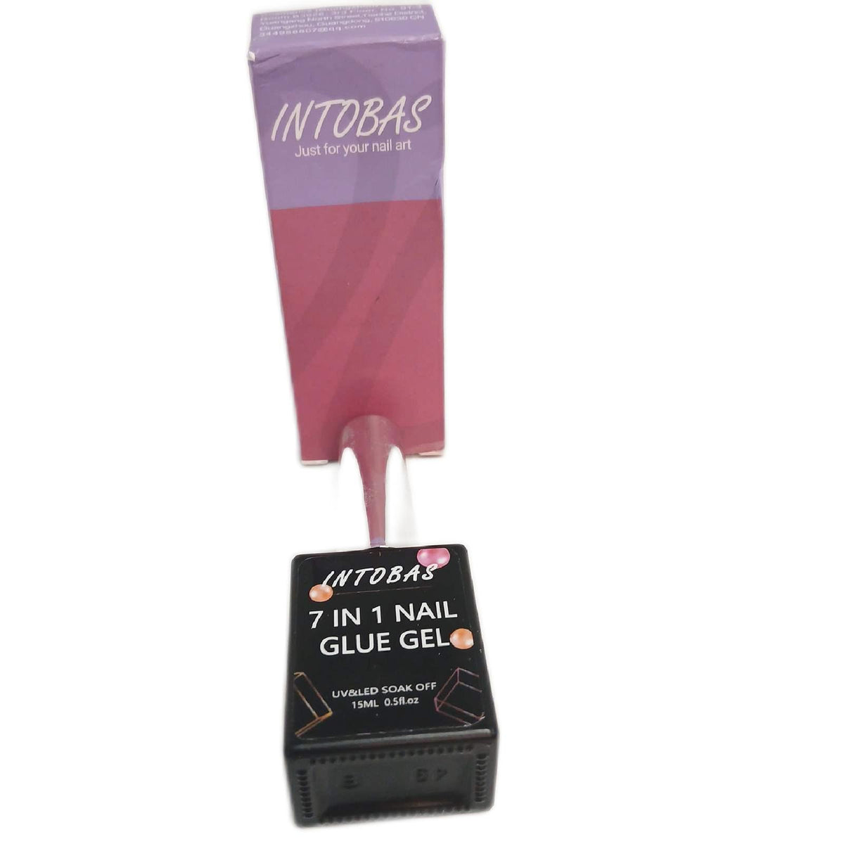 INTOBAS 7-IN-1 Nail Glue Gel Uv Extra Strong For False Nails 15Ml Nail – Wie neu