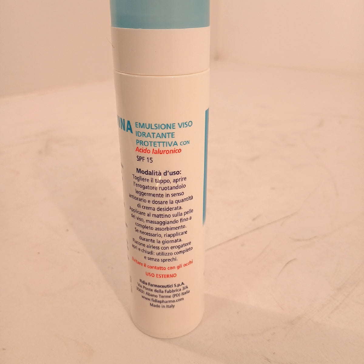 Fidia Pharmazeutika Emulsion Kosmetik Flüssige Feuchtigkeit spendend – Wie neu