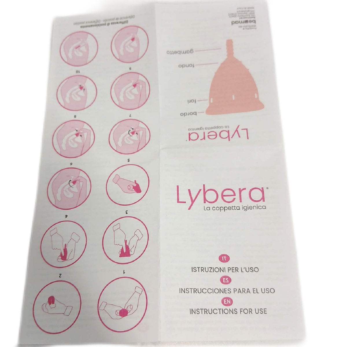 Lybera Menstruationstassen Damenhygiene Set Italien hergestellt – Wie neu