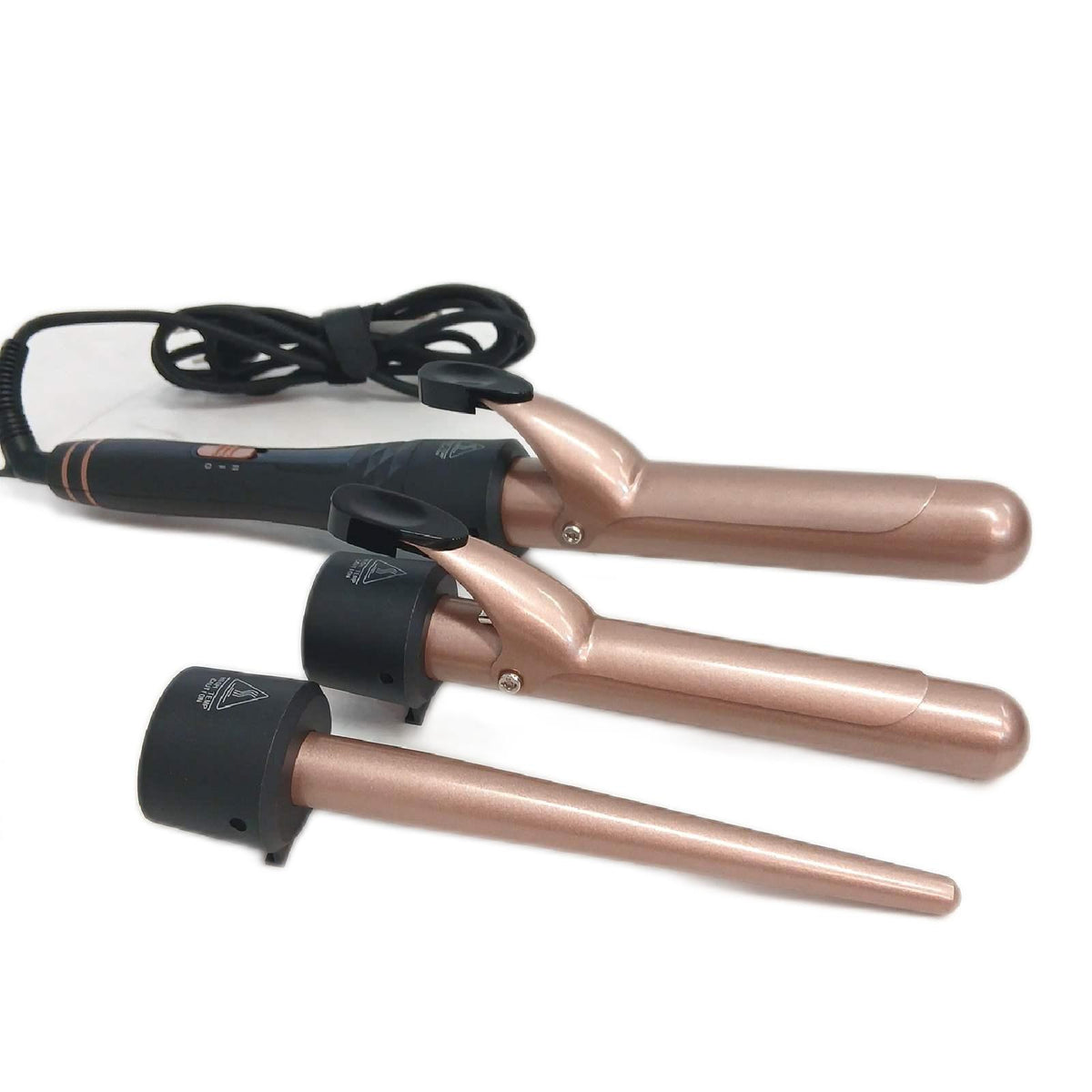 CkeyiN Lockenstab Haarpflege Styling Set 4-in-1 Keramik Beschichtung – Wie neu