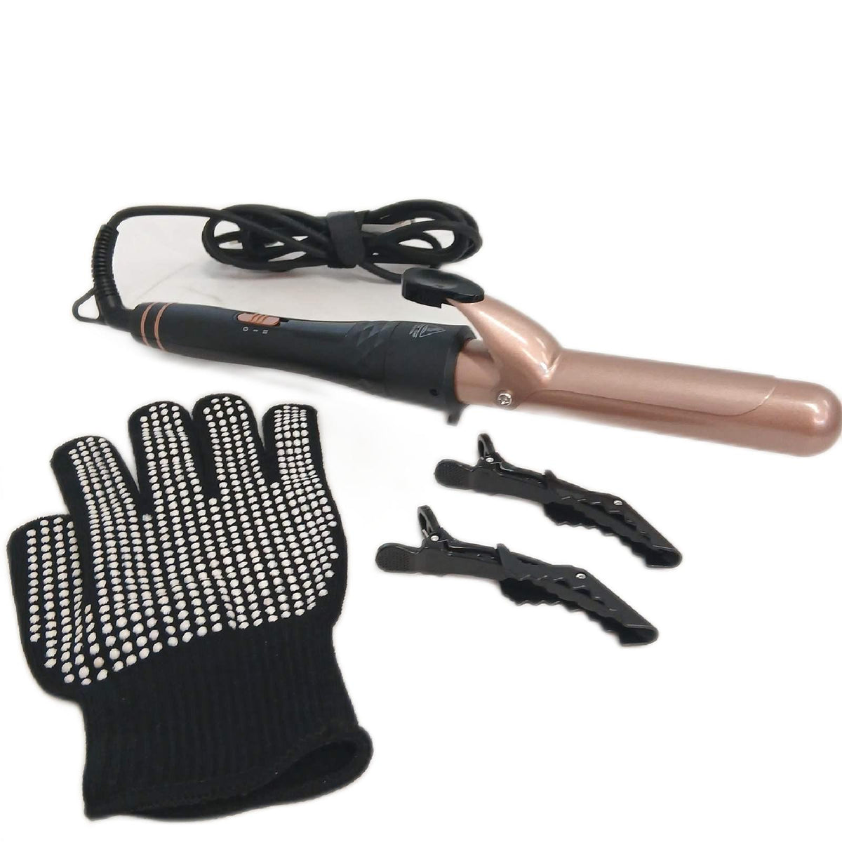 CkeyiN Lockenstab Haarpflege Styling Set 4-in-1 Keramik Beschichtung – Wie neu