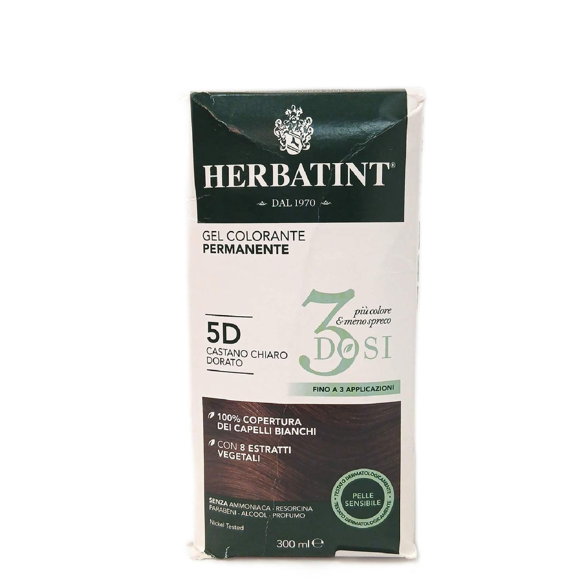 Herbatint Haarfarbe Haarpflege 5D Hellbraun Gold dauerhafte Tönung – Wie neu