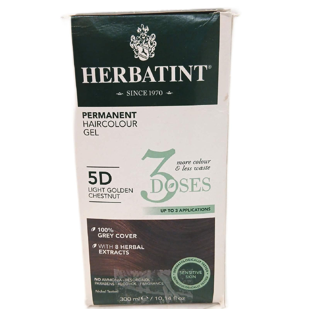 Herbatint Haarfarbe Haarpflege 5D Hellbraun Gold dauerhafte Tönung – Wie neu