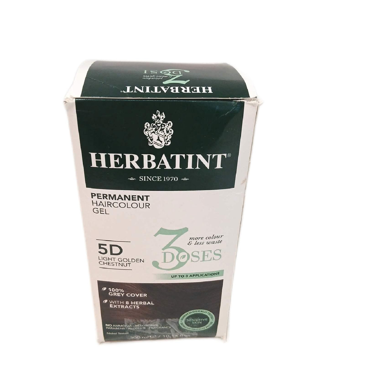 Herbatint Haarfarbe Haarpflege 5D Hellbraun Gold dauerhafte Tönung – Wie neu