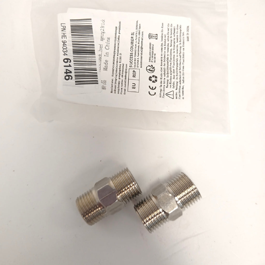 CUNQN Schlauchverbinder Gartenzubehör Edelstahl Gewinde Adapter robust – Wie neu