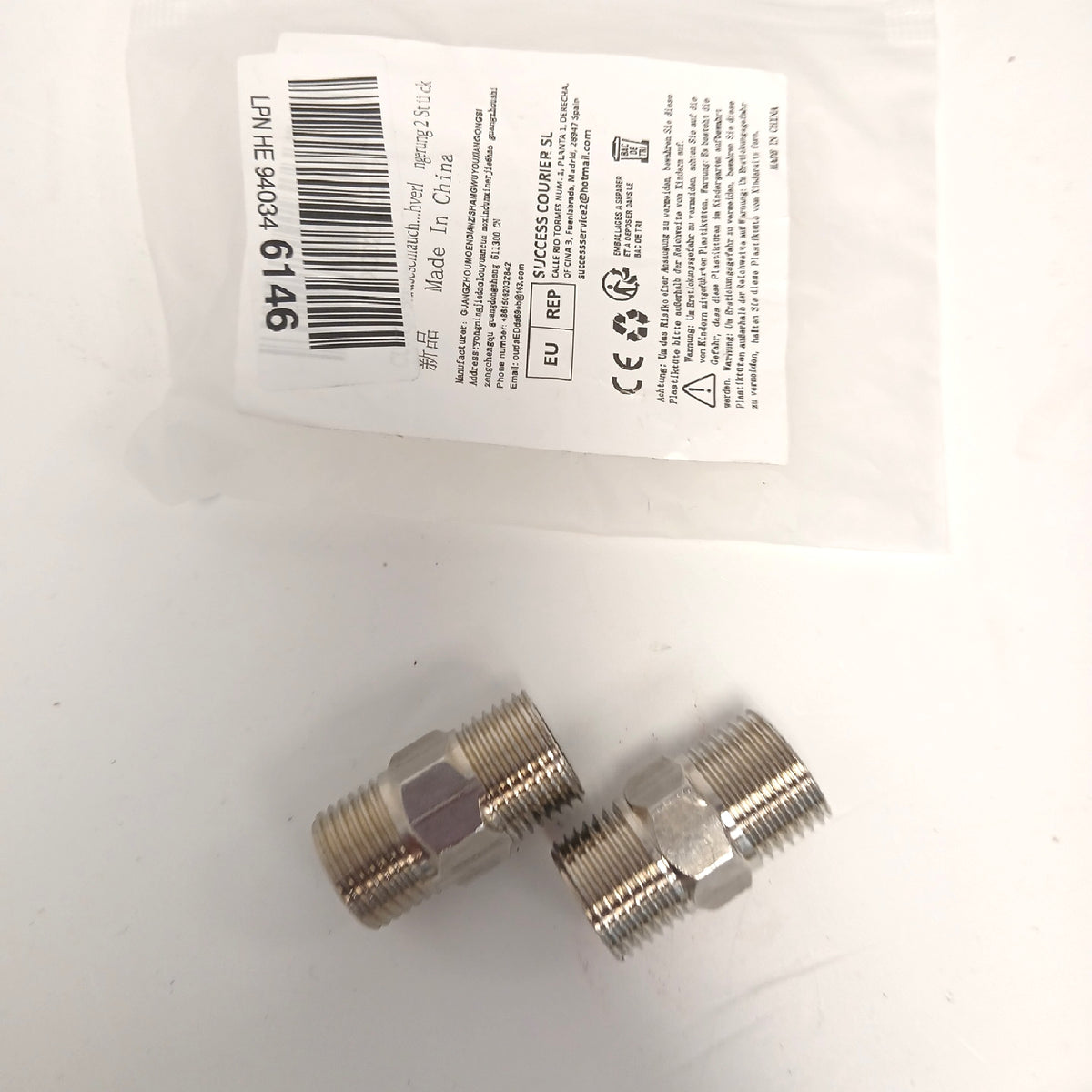 CUNQN Schlauchverbinder Gartenzubehör Edelstahl Gewinde Adapter robust – Wie neu