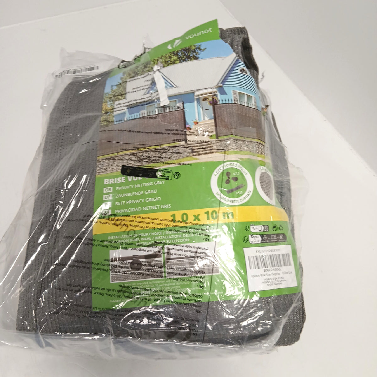 Sichtschutzzaun Zaunblende Gartenbedarf HDPE 150gm2 Schattiernetz – Wie neu
