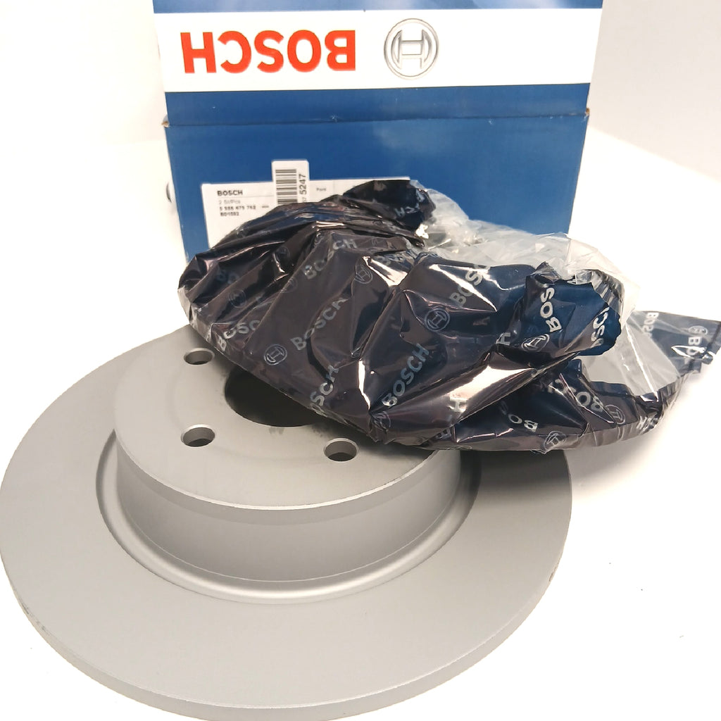 Bosch Bremsscheiben Autoersatzteile Hinterachse Set für Verschleißschu – Wie neu