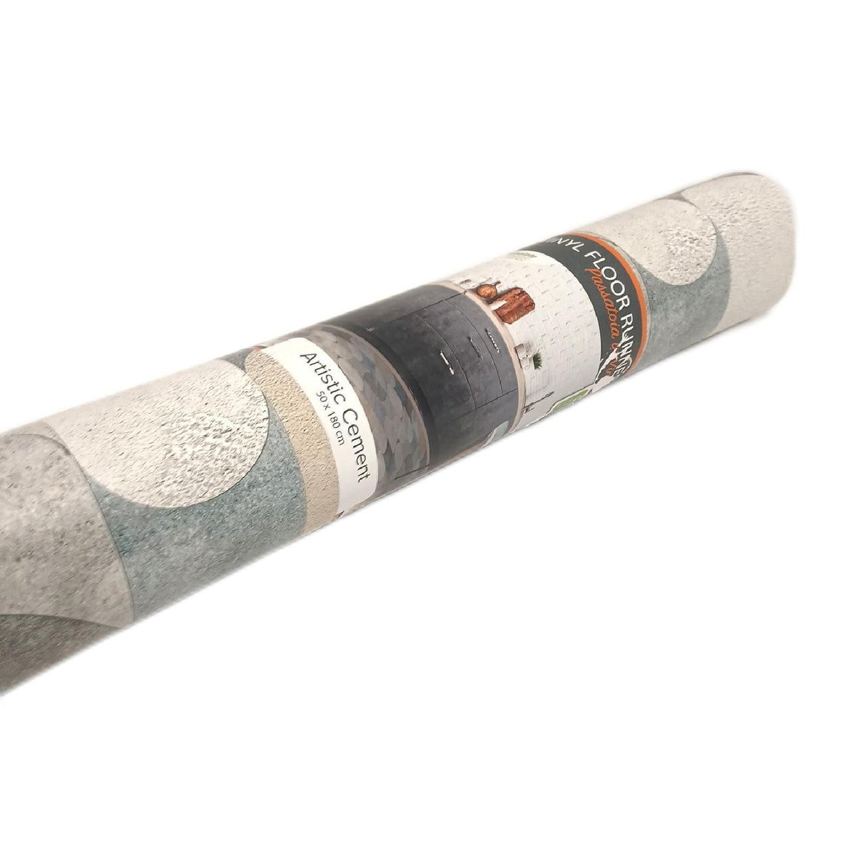 CREARREDA Küchenteppich 180 × 50 cm, Zementoptik, rutschfest – Wie neu
