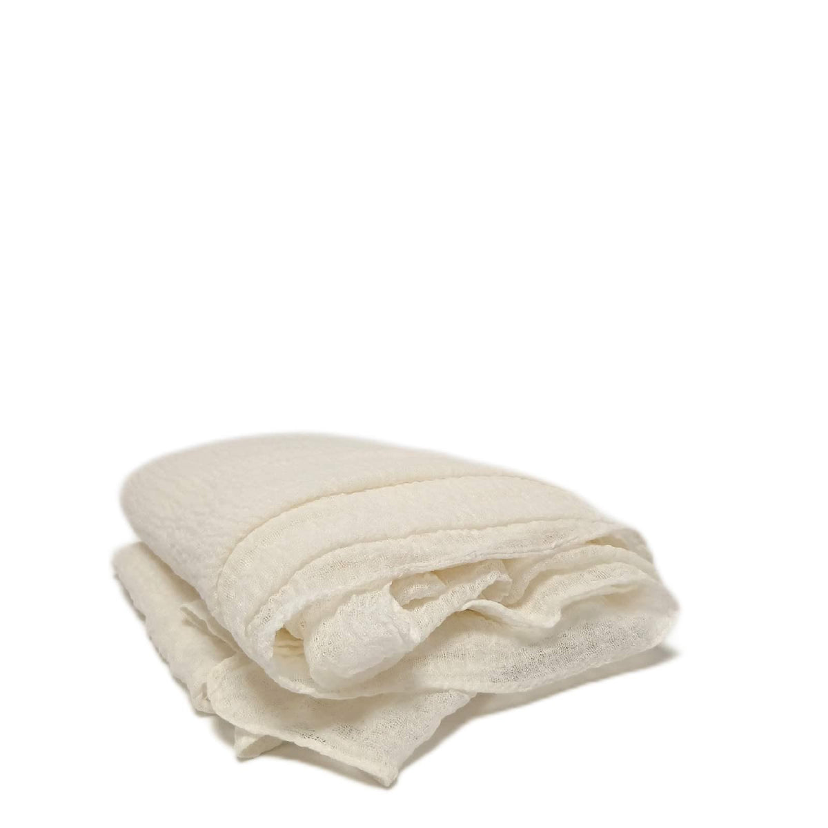 Musselin Tischläufer 80 × 400 cm, weiß – Wie neu