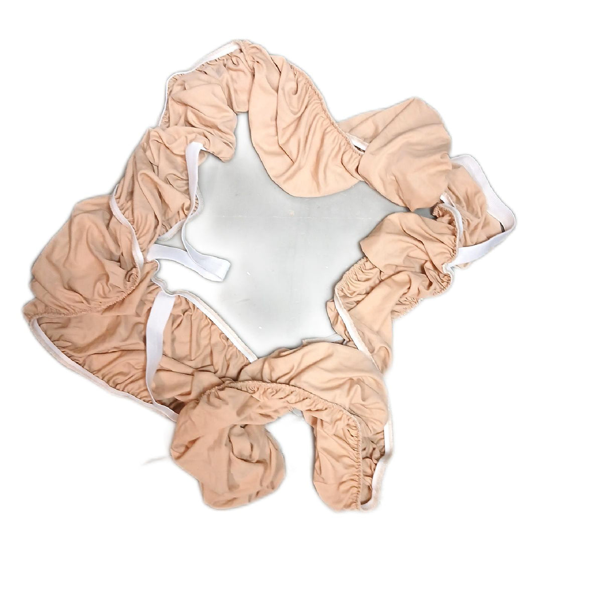 Renopez Bettüberwurf Heimtextilien Wrappybag elastisch gemustert Baumwolle – Neu