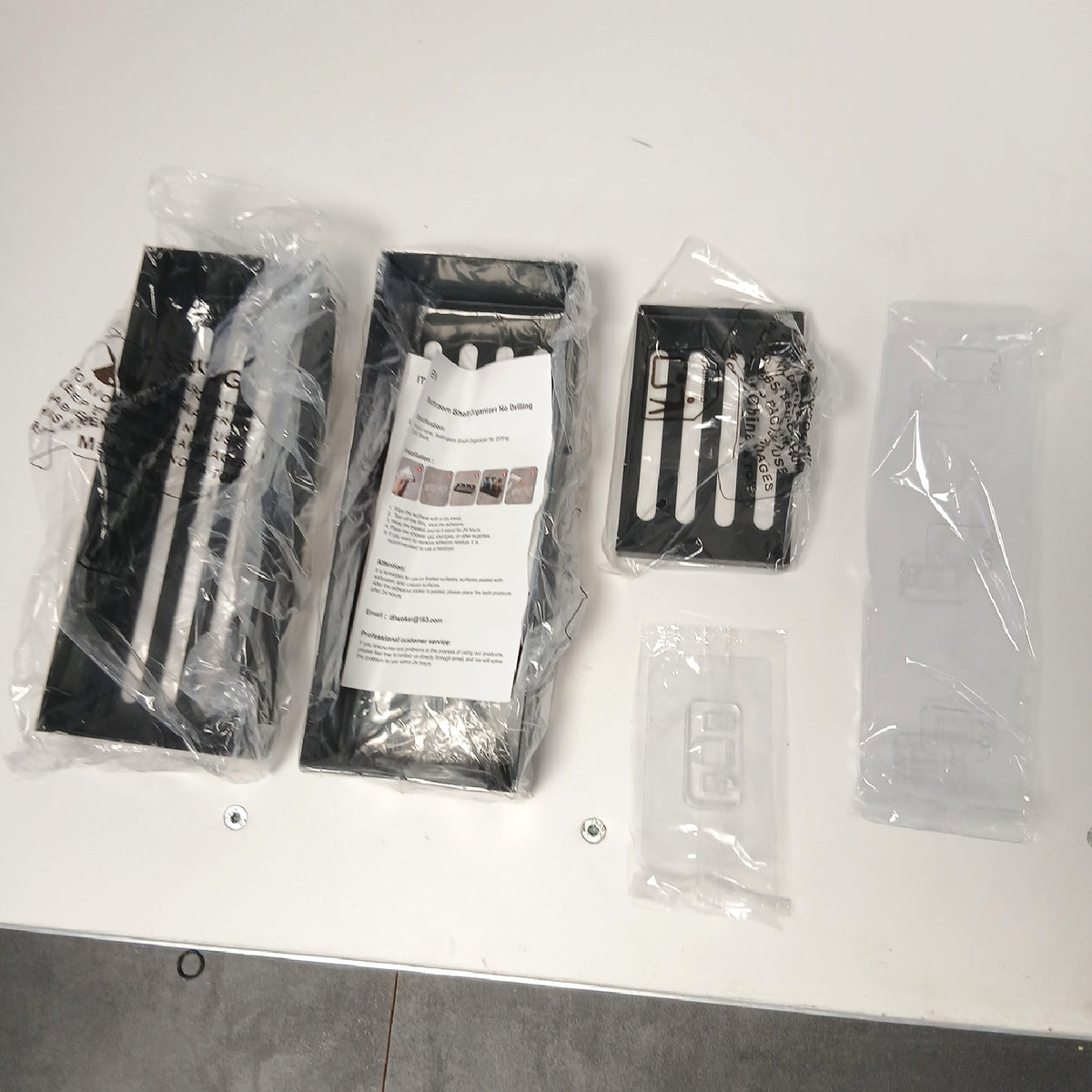 Diwoker Duschablage ohne Bohren, 3er-Set – Neu