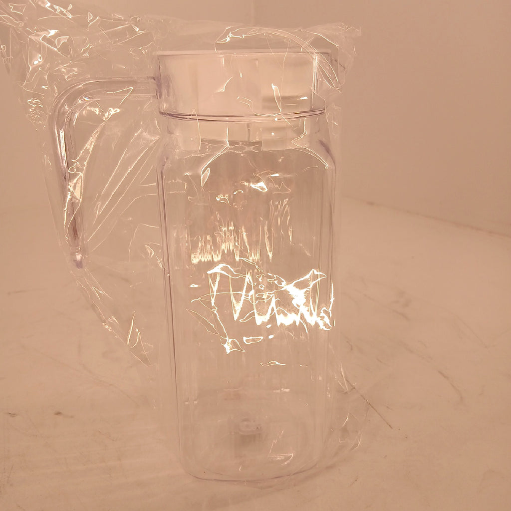 Wasserkrug Kunststoffkrug 2 Stück 900 ML mit Deckel Griff Haushalt – Wie neu