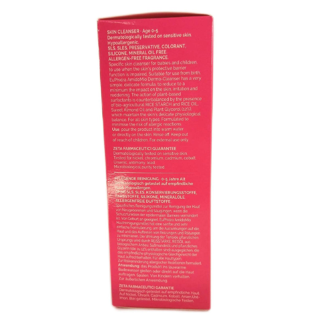 Euphidra Reinigungslotion AmidoMio Dermo Cleansing Feuchtigkeitsspende – Neu