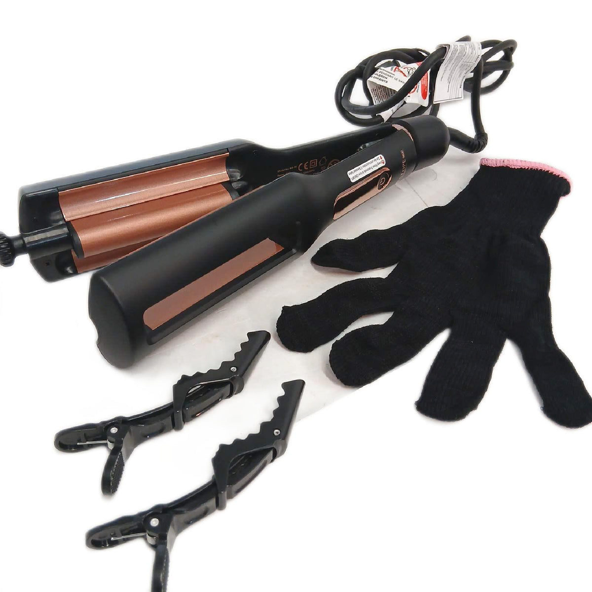 Beach Tools Lockenstab Haarstyling Stylinggeräte Einstellbar 4-in-1 – Wie neu