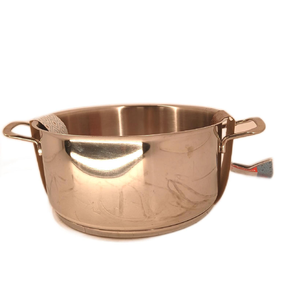Tognana Vanitosa Kochtopf 24 cm mit 2 Griffen, Edelstahl – Gut